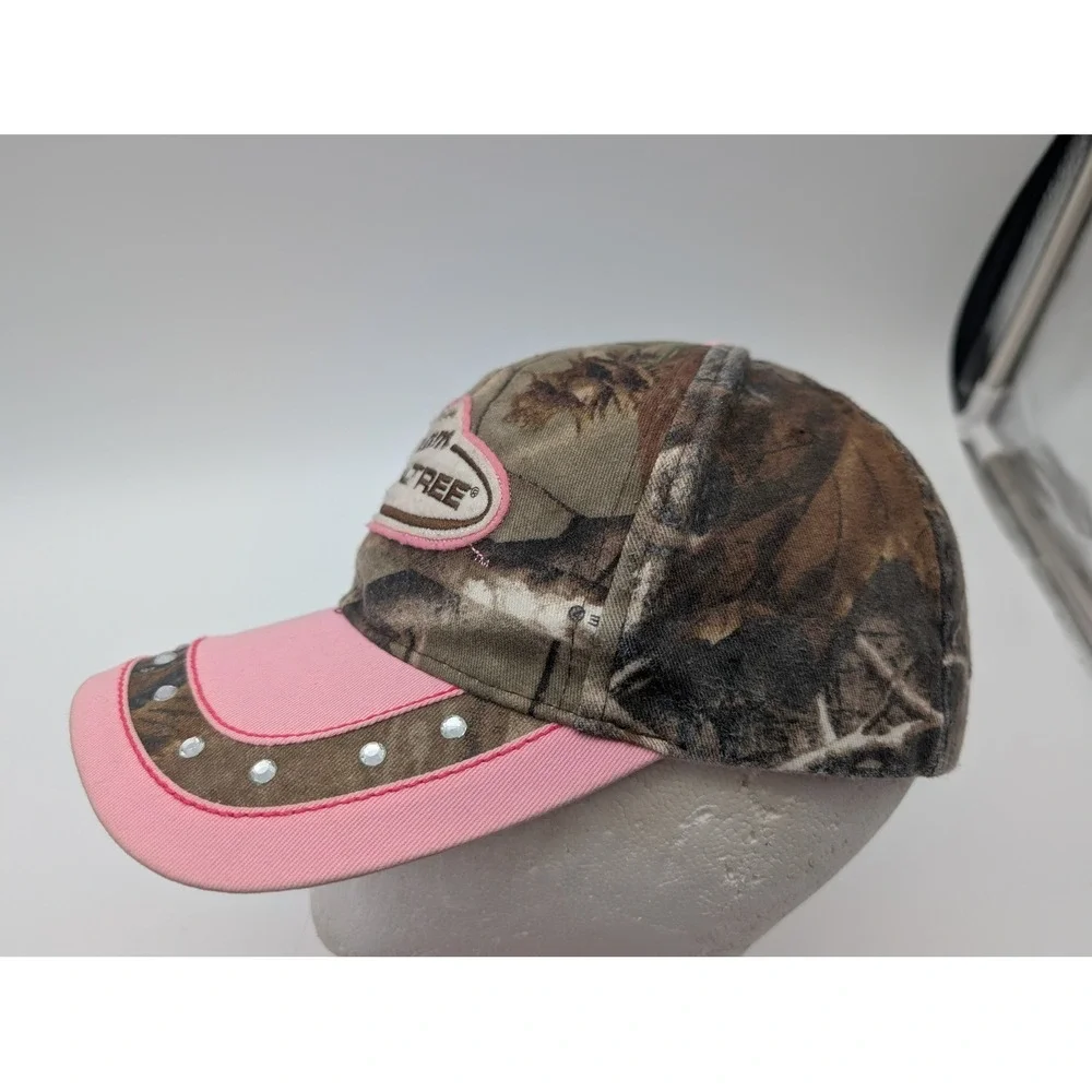 Paramount Outdoors Team Realtree Camo Pink Rhinestone Adjustable Hat Cap 258